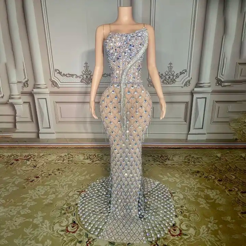 Silver Prom Dress
